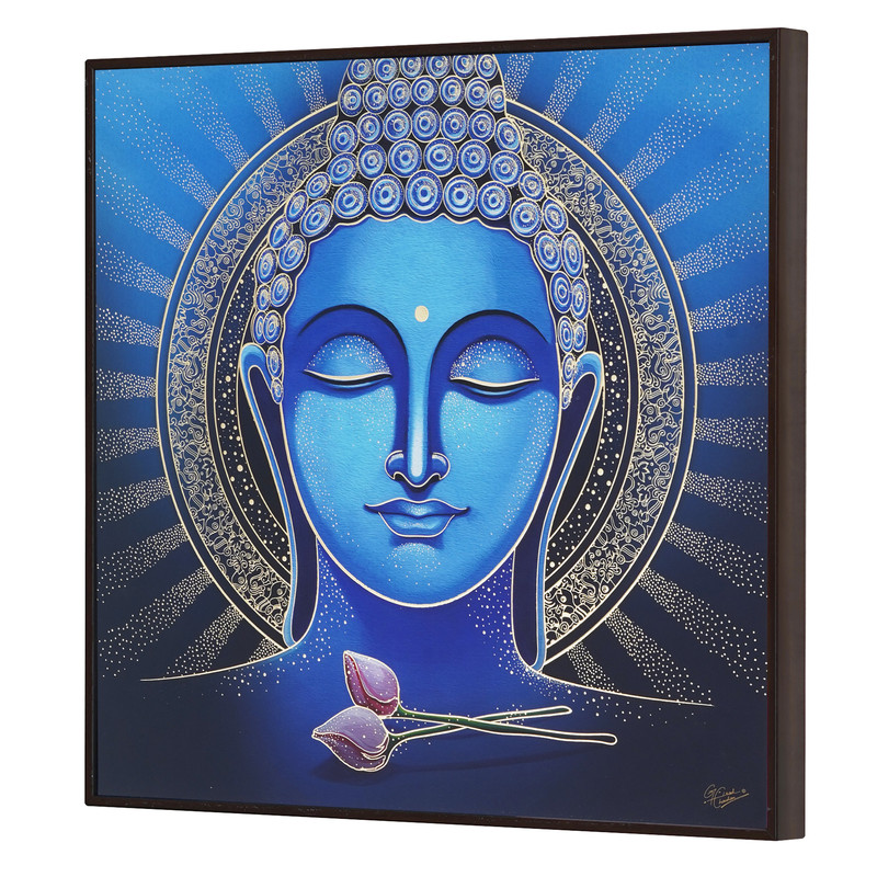 Golden Embossed Wall Painting For Home Decoration, Paintings for Living Room, Modern Art Wall Painting, For Home Decor - Image 2