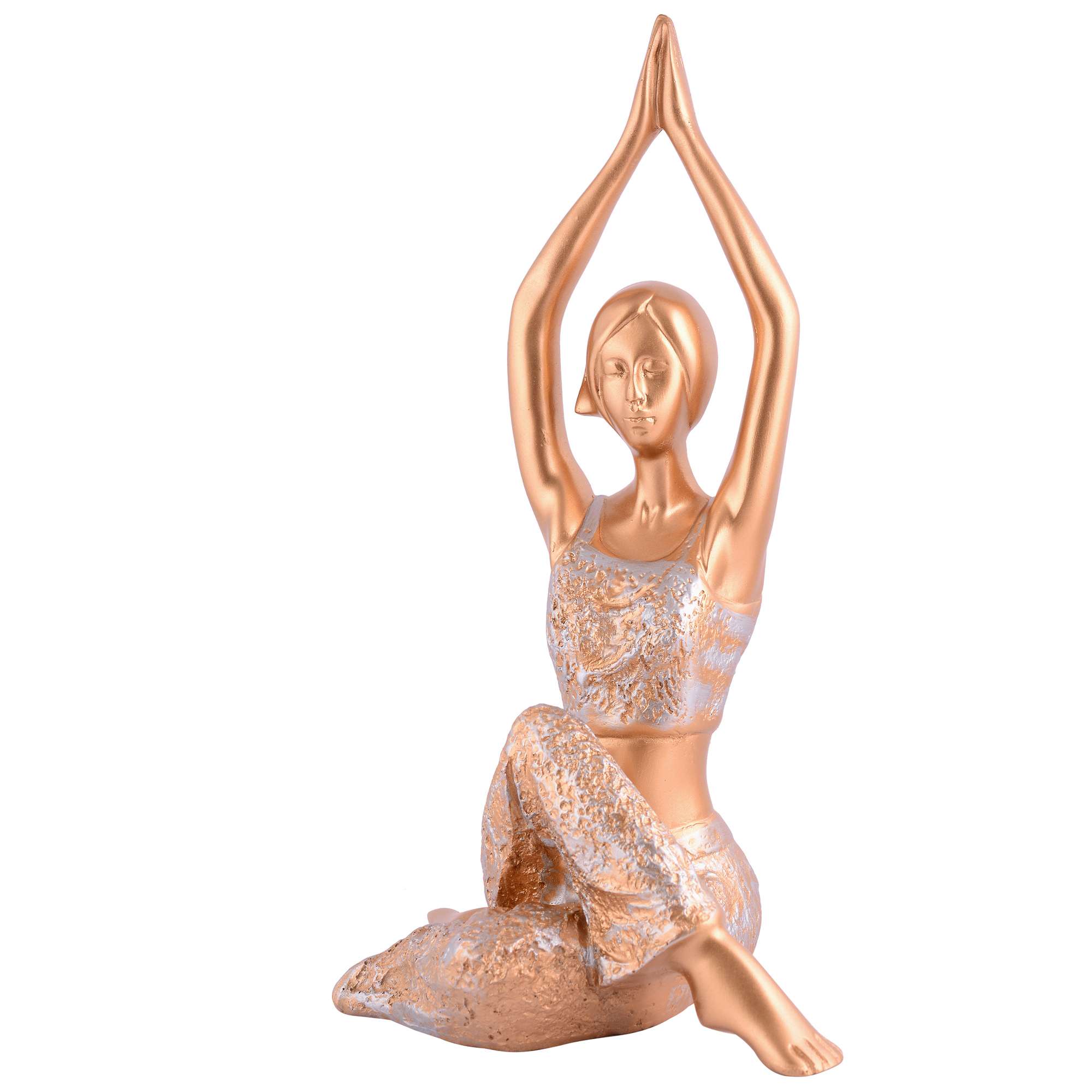 Handcrafted Yoga Posture Idol | Unique Spiritual Gift (Golden Finish) for Home Décor & Wellness - Image 4