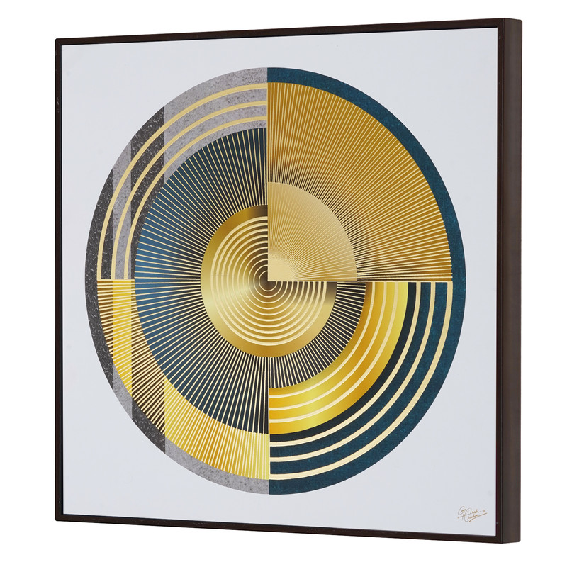 Golden Embossed Wall Painting For Home Decoration, Paintings for Living Room, Modern Art Wall Painting, For Home Decor - Image 2