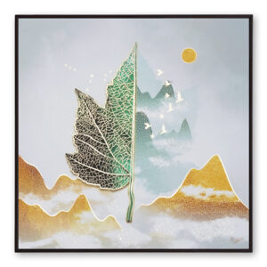 Golden Embossed Wall Painting For Home Decoration, Paintings for Living Room, Modern Art Wall Painting, For Home Decor