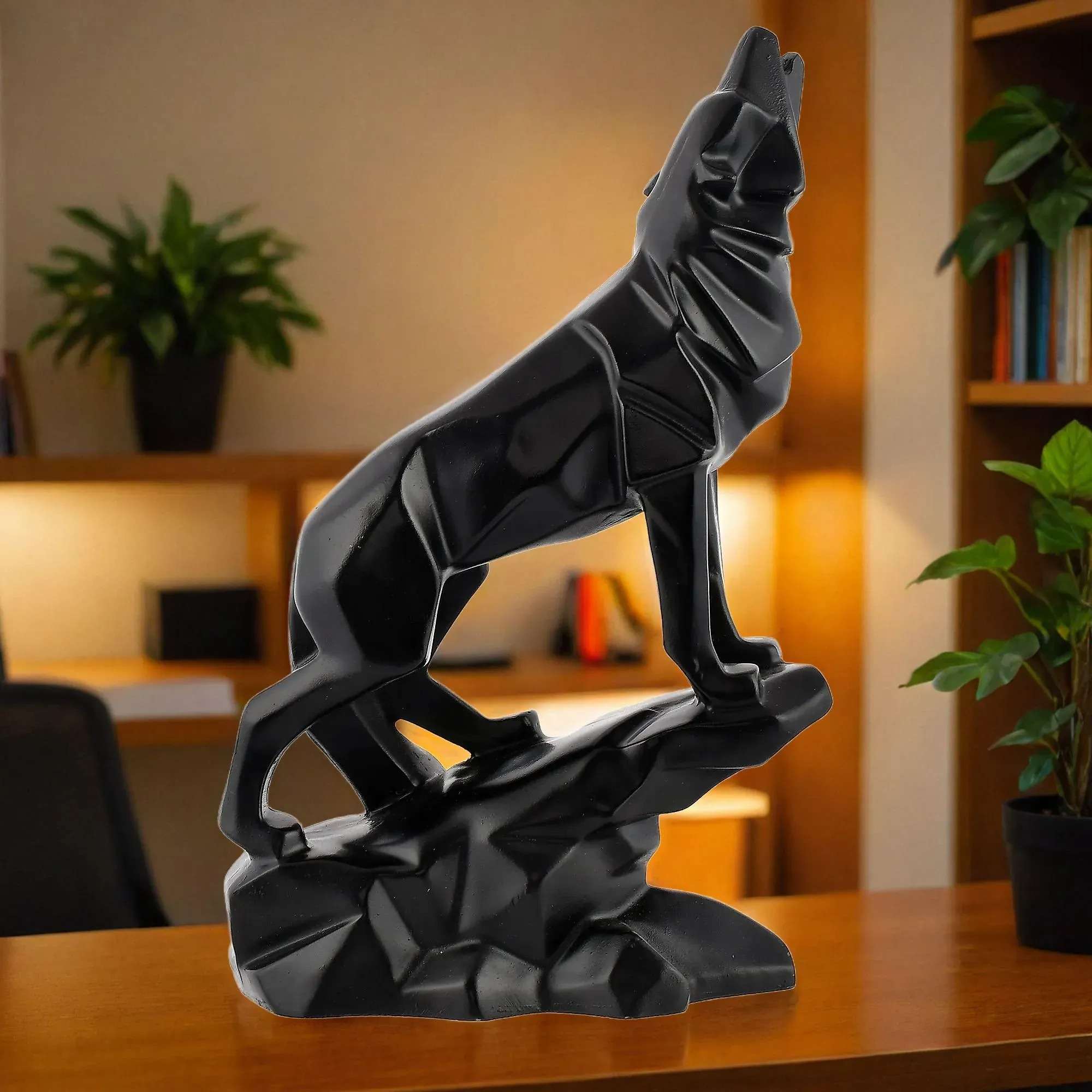 Wolf Figurine in Antique Matt Finish | Artifacts Decorative Statue for Living Room Décor - Image 5