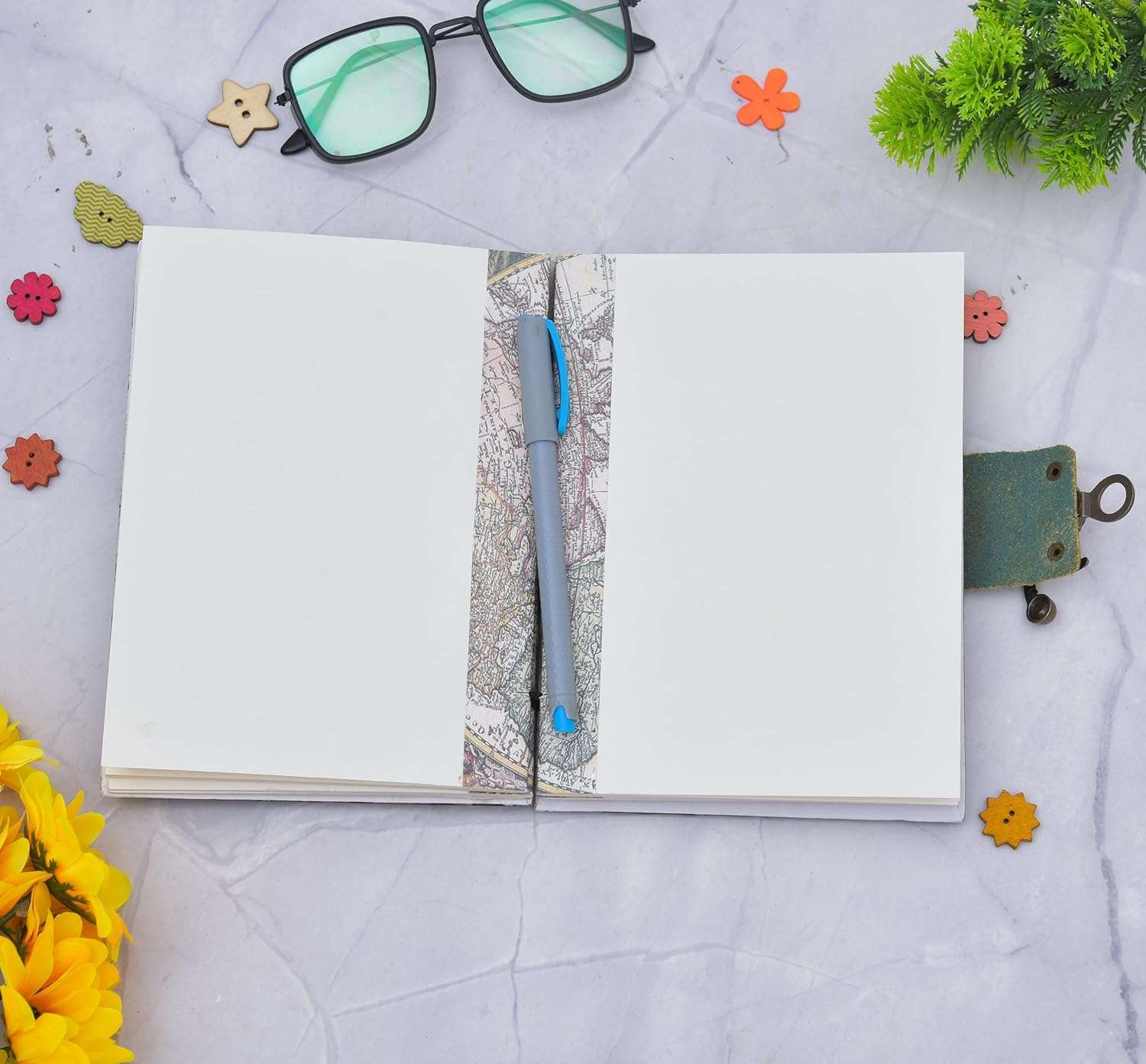 Follow Your Dreams | Handmade Printed Cardboard Journal Diary with Buckle Lock | 200 Pages Notepad For Men and Women - Image 5