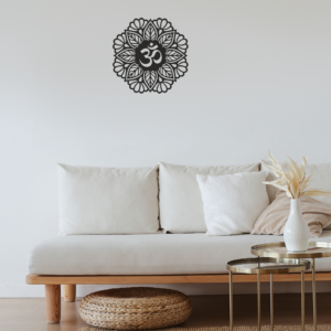 Handcrafted Wooden Flower Mandala Wall Art | Large Boho Spiritual Home Décor for Living Room & Bedroom