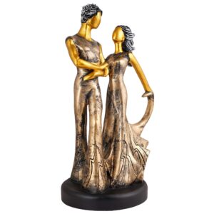 Great Valentine's Day Gift For Girl & Boys symbolizes true love, Romantic Gift Showpieces (Golden)