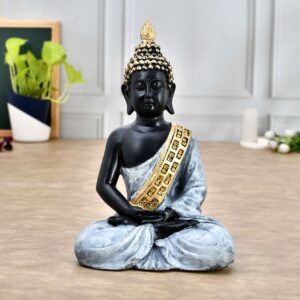 Beautiful Sitting Buddha Idol for Home & Garden - Healing Spirit & Blessing Buddha Statue for Living Room, Peace & Good Luck