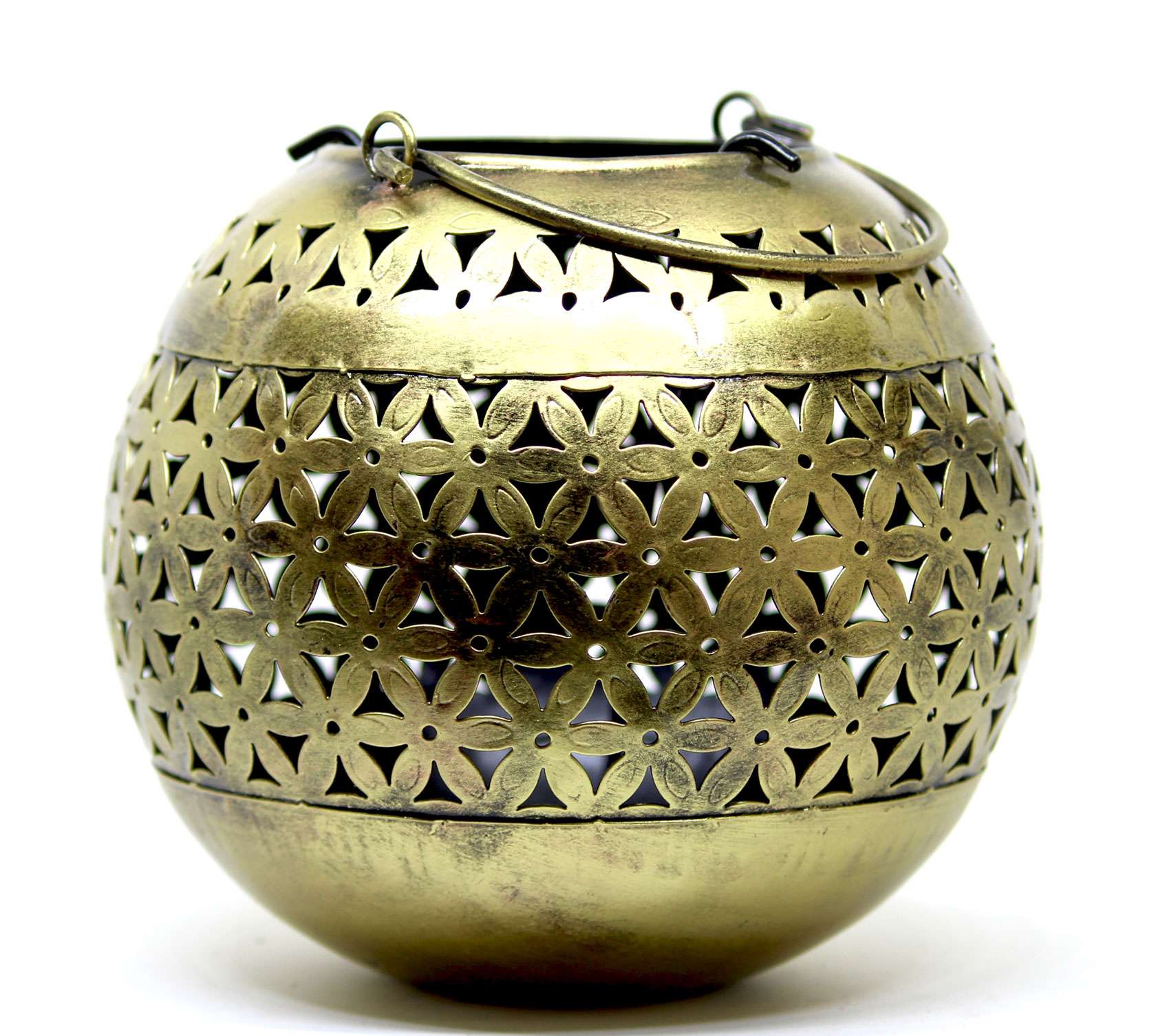 Decorative Brass Bowls with Floral Design | Tea Light & Votive Candle Holder, Vintage Home Décor, Traditional Festive Décor, Ethnic Home & Event Decoration - Image 3