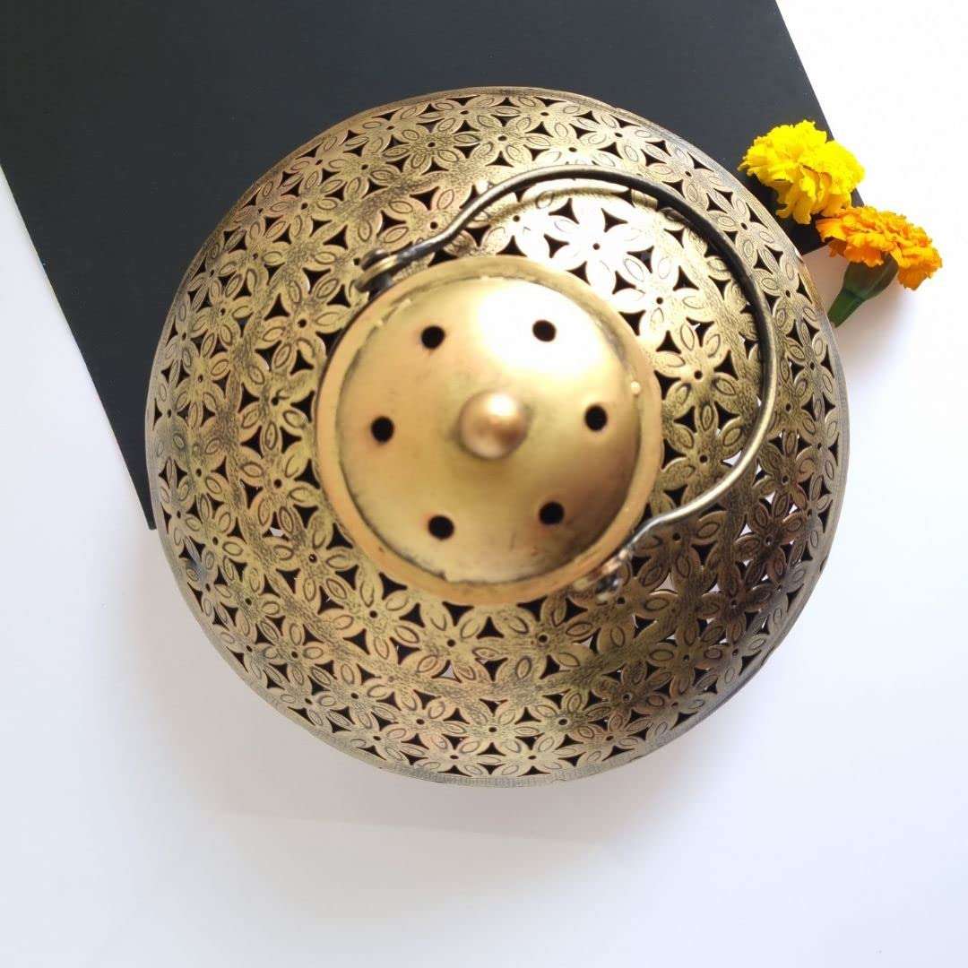 Decorative Brass Degchi | Traditional Indian Handicraft, Collectible Kitchenware Showpiece, Vintage Style Decorative Pot, Ethnic Home & Restaurant Décor - Image 5