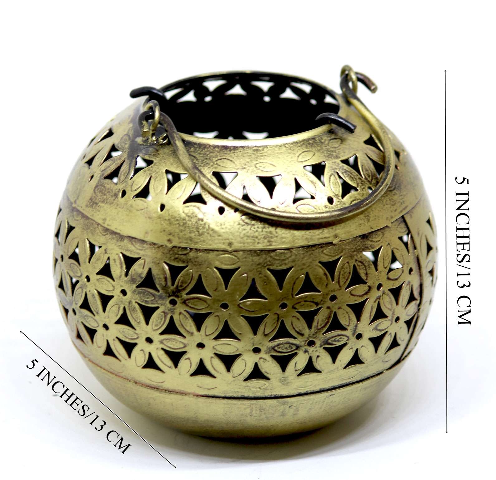 Decorative Brass Bowls with Floral Design | Tea Light & Votive Candle Holder, Vintage Home Décor, Traditional Festive Décor, Ethnic Home & Event Decoration - Image 6