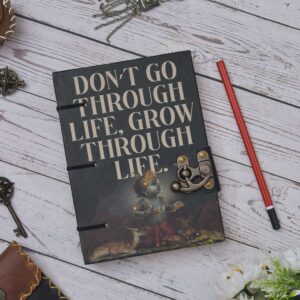 Quote By Eric Butterworth | Handmade Printed Cardboard Journal Diary with Buckle Lock Unruled 200 Pages Notepad Personal Diaries for Men and Women