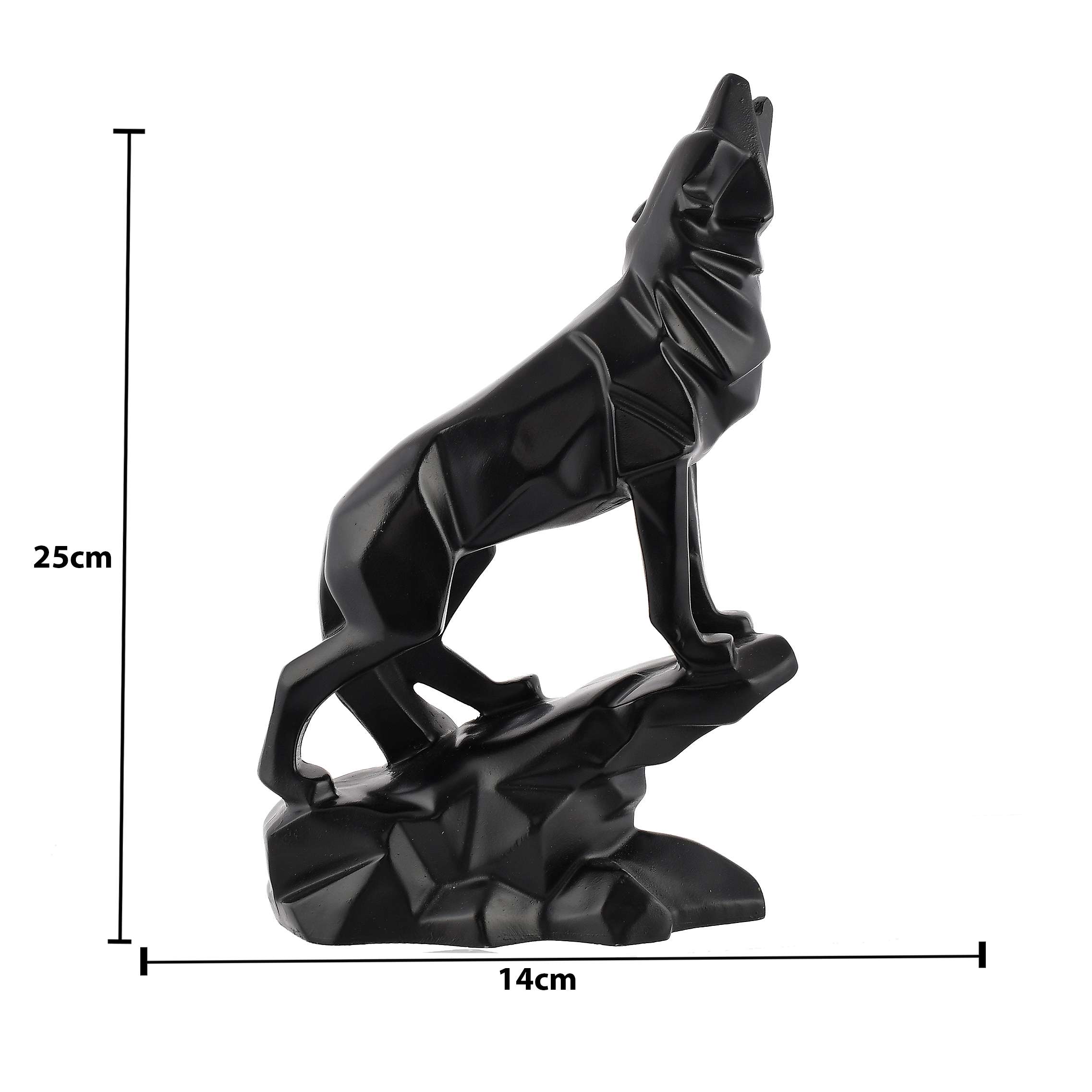 Wolf Figurine in Antique Matt Finish | Artifacts Decorative Statue for Living Room Décor - Image 7