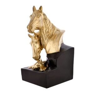 Resin Horse Family Figurine | Artistic Sculpture Showpiece for Home & Office Décor