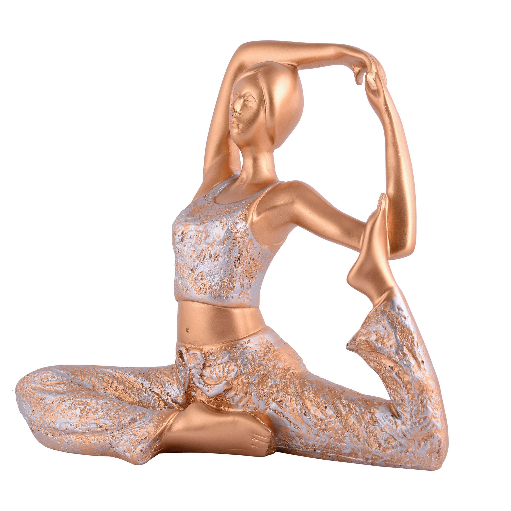 Handcrafted Yoga Posture Idol | Unique Spiritual Gift (Golden Finish) for Home Décor & Wellness - Image 3