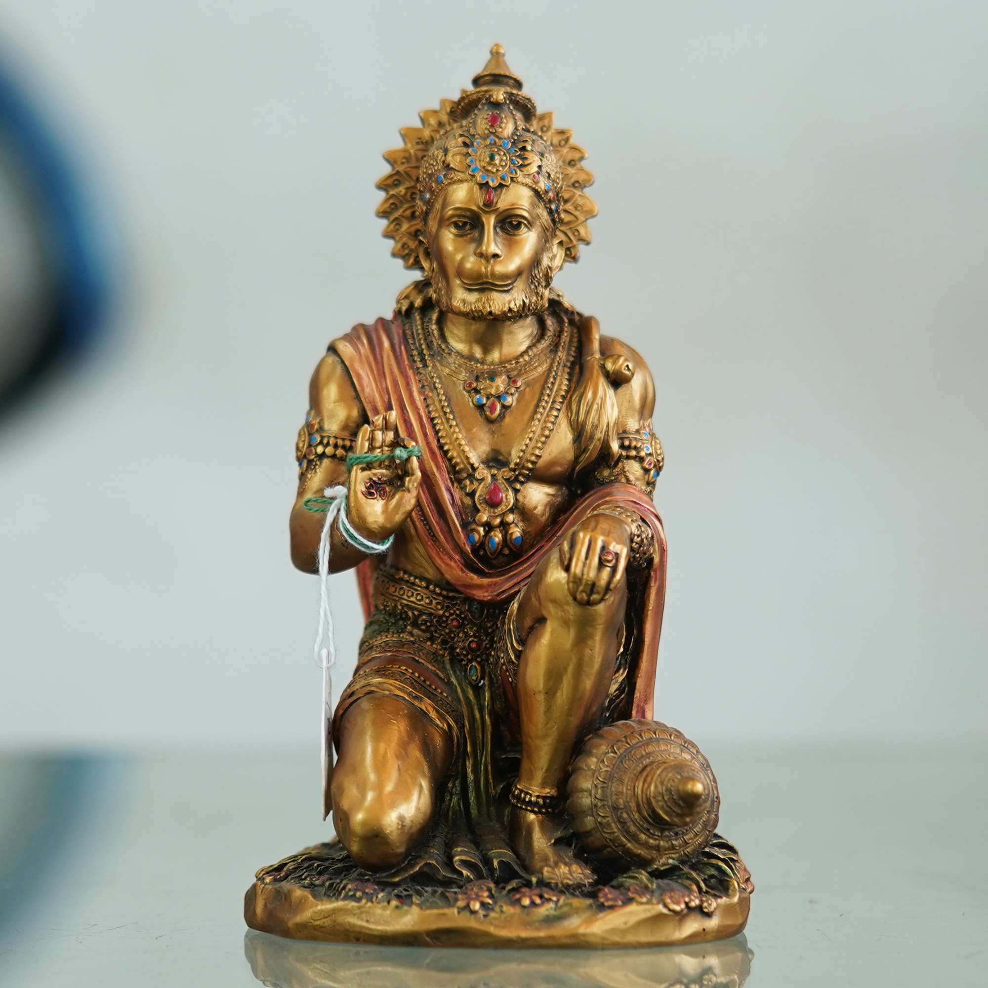 Handcrafted Copper Hanuman Statue | Spiritual Gift & Showpiece, Devotional Home Décor, Pooja Room & Gift Collection, Divine Home & Temple Décor, Traditional Indian Religious Art