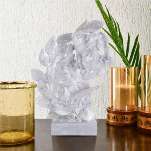 Romentic Love Couple Face Statue silver Showpiece for Home Decor in Showpieces & Figurine table Decorations Items