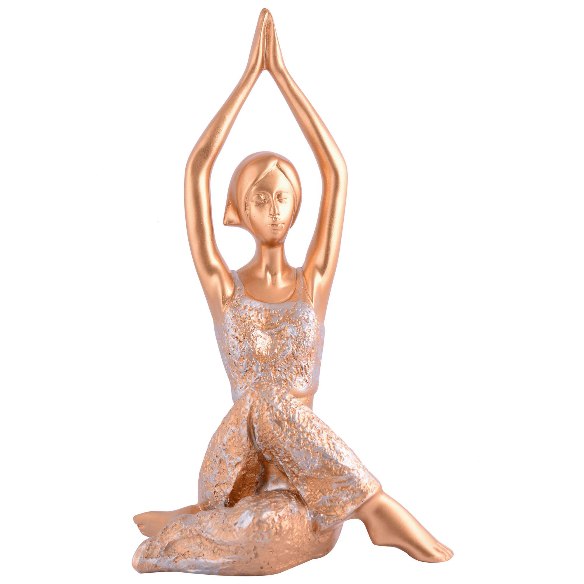 Handcrafted Yoga Posture Idol | Unique Spiritual Gift (Golden Finish) for Home Décor & Wellness - Image 2