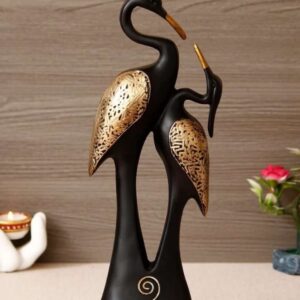 Romantic Swan Duck Pair Figurine | Lucky Couple Statue Sculpture for Wedding & Anniversary Gifts