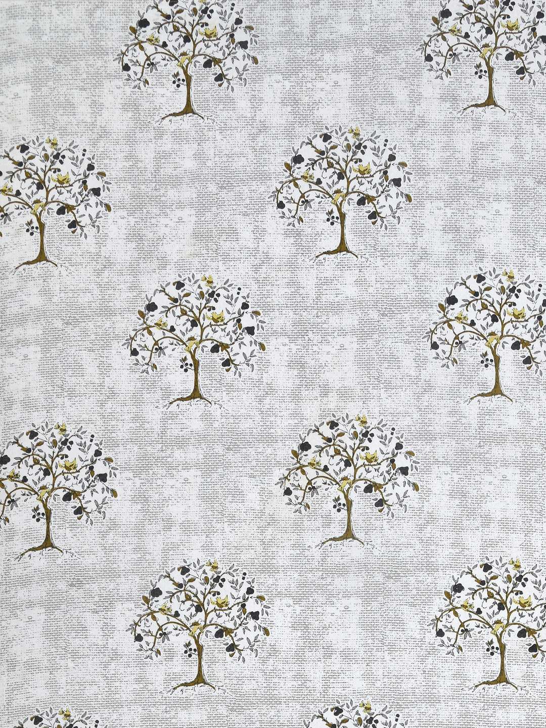 Grey Floral Printed Pure Cotton - King Bedsheet With 2 Pillow Covers - Image 6