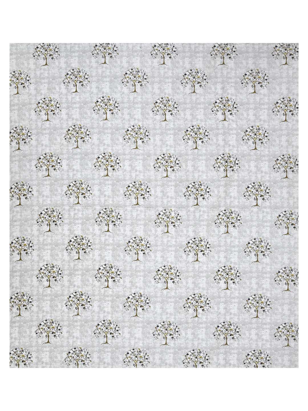 Grey Floral Printed Pure Cotton - King Bedsheet With 2 Pillow Covers - Image 4