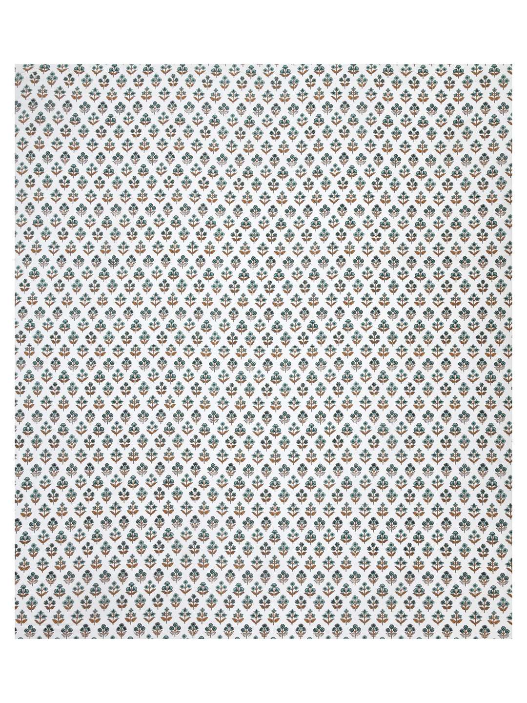 White Floral Printed - Pure Cotton King Bedsheet With 2 Pillow Covers - Image 4